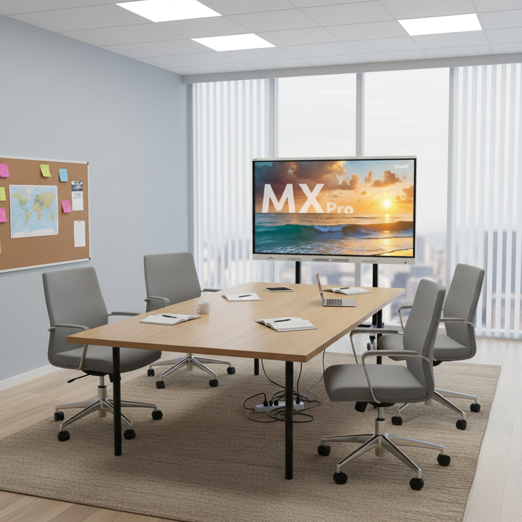 SMART Board MX 55 Zoll mit elektrischem Fahrgestell - All-in-One Paket mit Sondergr&ouml;&szlig;e