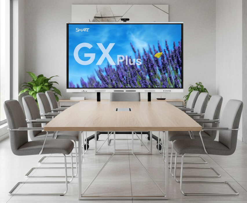 Komplett-L&ouml;sung: SMART Board GX186 (86 Zoll) Board + elektrisches Fahrgestell + 4K Kamera 