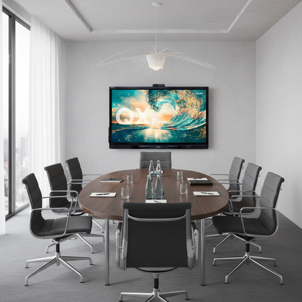 SMART Board QX Pro Serie V2 (65-86 Zoll) mit Kamera & Subwoofer / All-in-One Konferenzsystem