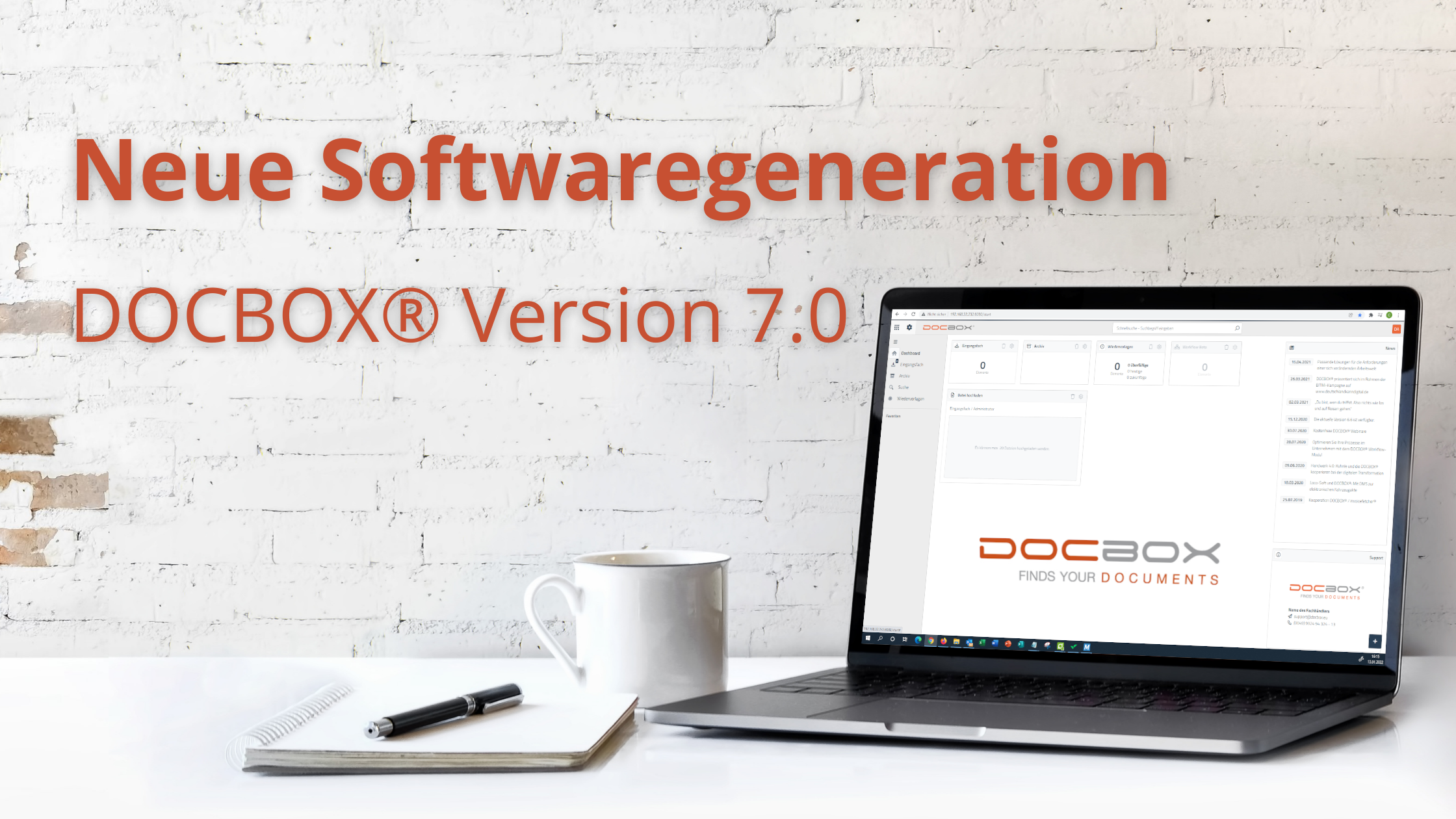 Neue Version der Archivierungssoftware DOCBOX®: Der Sprung auf Version 7.0