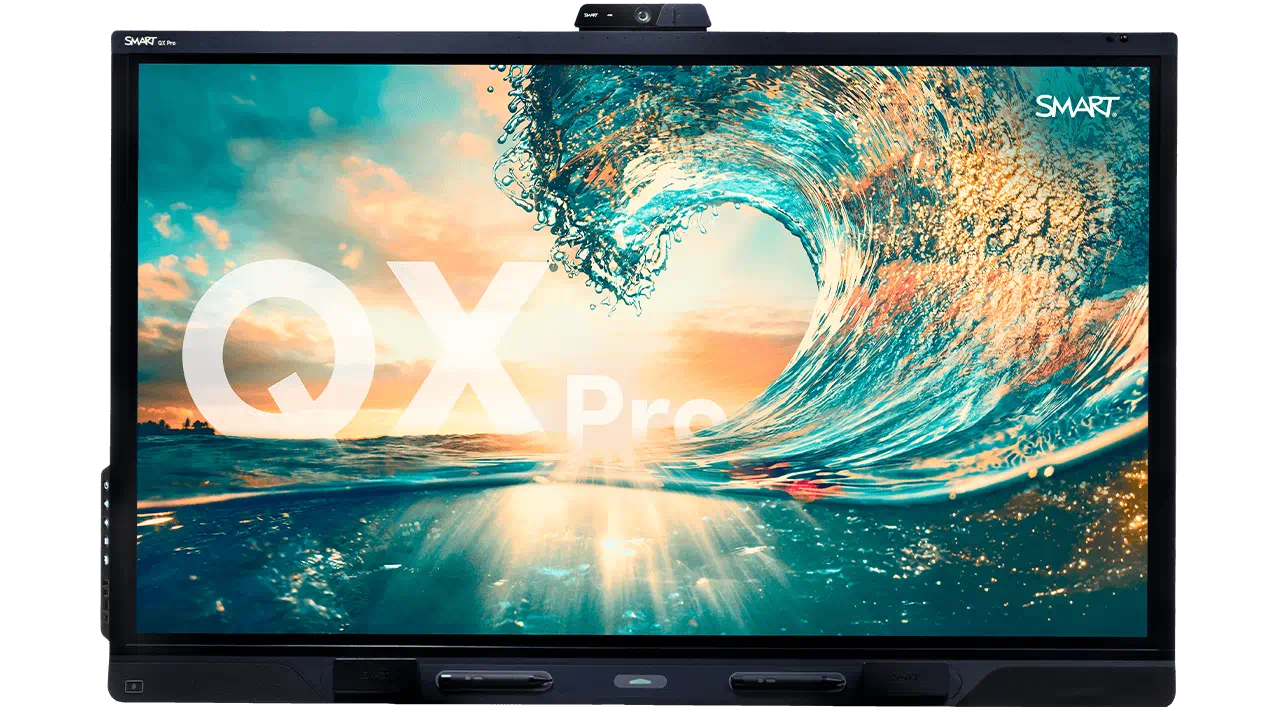 SMART Board QX Pro Serie V2 (65-86 Zoll) mit Kamera & Subwoofer / All-in-One Konferenzsystem