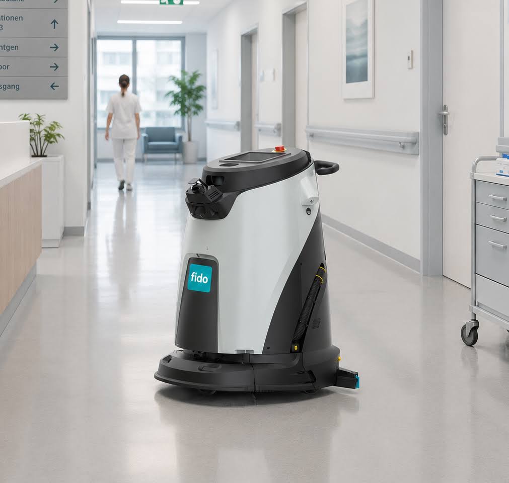 Omnie - Der KI-gesteuerte Bodenreinigungsroboter f&uuml;r gro&szlig;e Fl&auml;chen und viel Publikumsverkehr