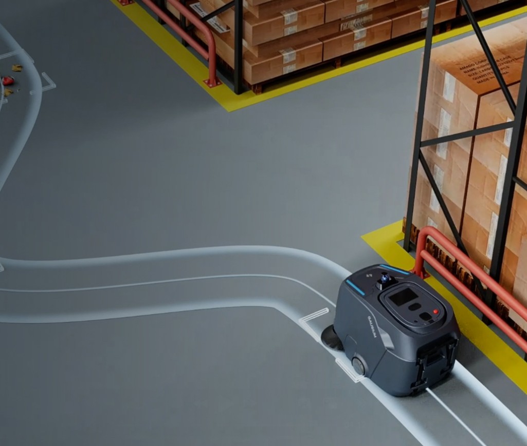 Beetle - Autonome Industriekehrmaschine für schweren Schmutz