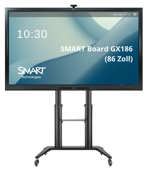 Bundle: SMART Board GX186-V3 (86 Zoll) Board + Standfuß + Kamera 